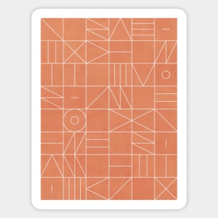 My Favorite Geometric Patterns No.5 - Coral Sticker